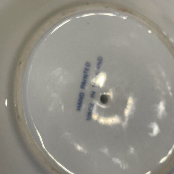 Vintage Chamberstick Hand Painted Thailand Candlestick Holders pair SUNFLOWERS - Picture 8 of 11